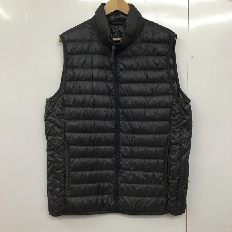 ユニクロ UNIQLO ベスト ベスト 311-079120 ウルトラライトダウンベスト ジップアップベスト 無地 黒 / ブラック /  メンズ USED 古着 中古 10142577