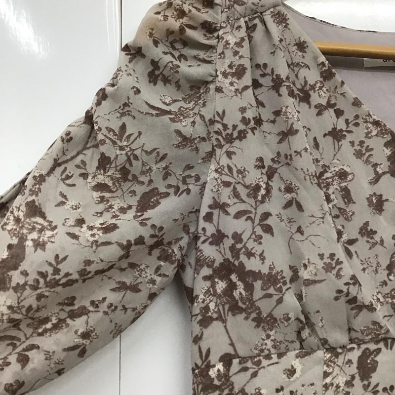 アルシーヴ archives ワンピース ロングスカート Vネック 長袖 花柄 紫 / パープル /  レディース USED 古着 中古 10139409