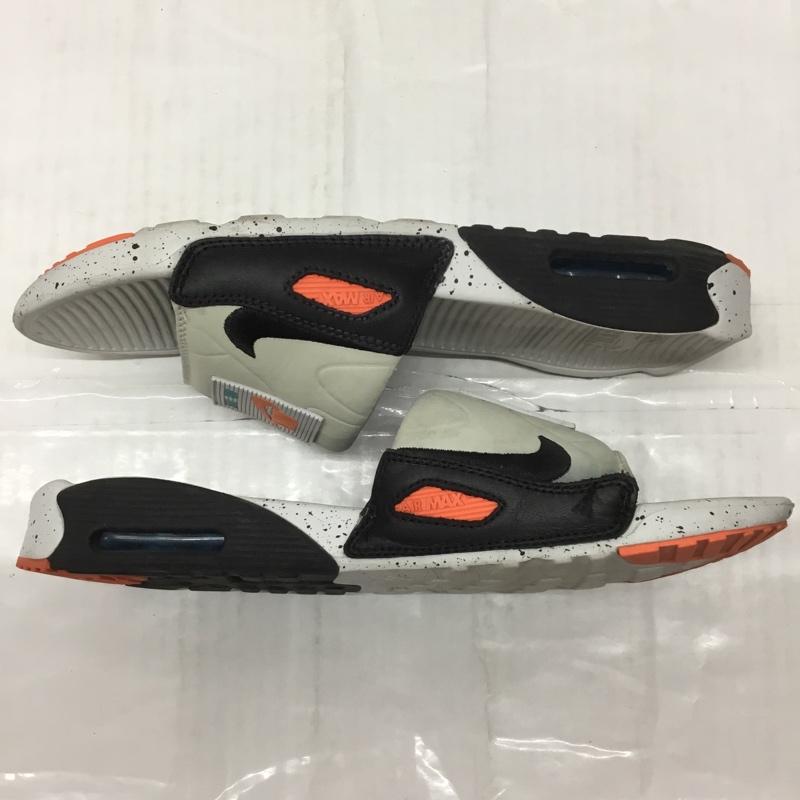 ナイキ NIKE サンダル サンダル BQ4635-102 AIR MAX 90 SLIDE 27cm 27.0cm ロゴ、文字 灰 / グレー / X 黒 / ブラック / X 橙 / オレンジ /  メンズ USED 古着 中古 10110614