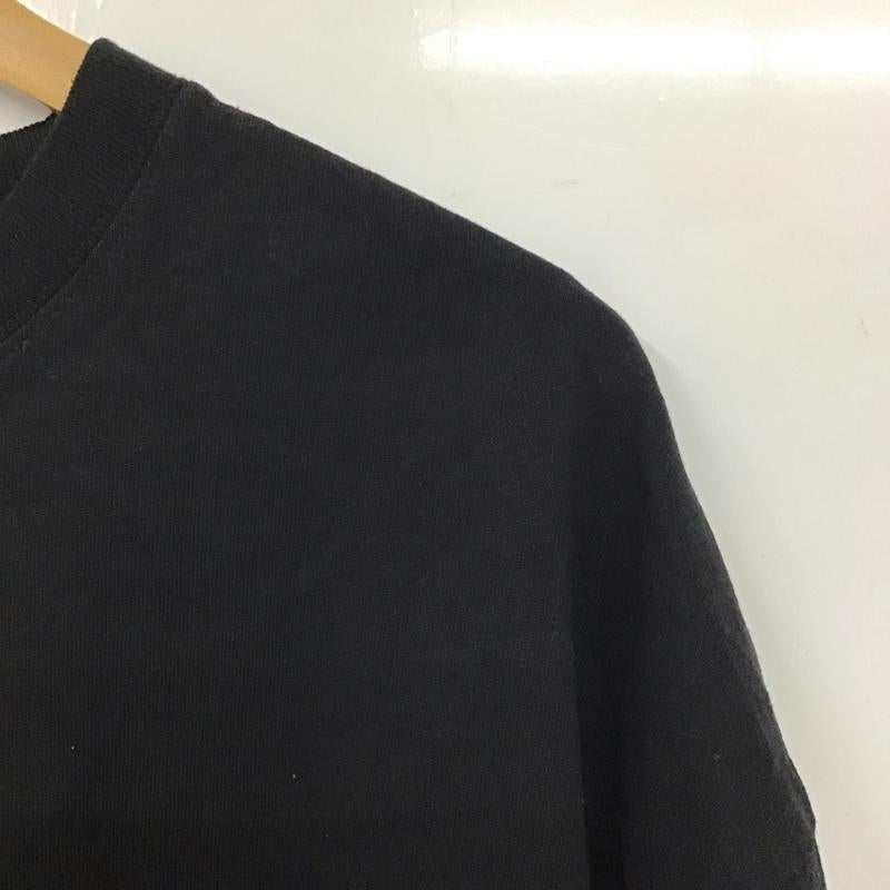 パブリュクス PUBLUX Tシャツ 半袖 半袖カットソー プリントTシャツ クルーネックカットソー XL ロゴ、文字 黒 / ブラック /  メンズ USED 古着 中古 10131613