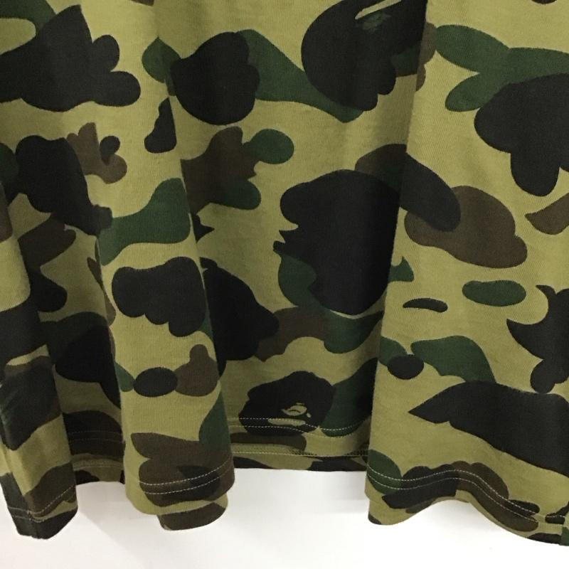 アベイシングエイプ A BATHING APE Tシャツ 半袖 半袖カットソー プリントTシャツ クルーネックカットソー stussy 30周年 L カモフラージュ柄・迷彩 マルチカラー / マルチカラー /  メンズ USED 古着 中古 10132682