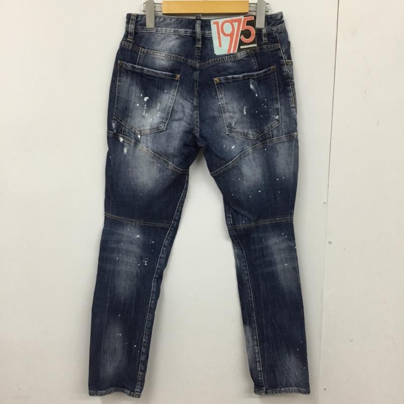 ディースクエアード DSQUARED2 パンツ デニム、ジーンズ F3-452 ストレッチ 46 46 ダメージ加工 青 / ブルー /  メンズ USED 古着 中古 10117196