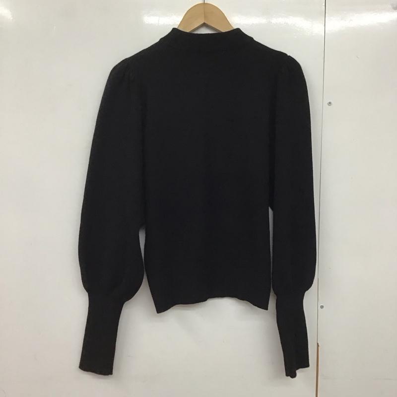 ザラ ZARA ニット、セーター 長袖 6254 128 800 モックネック M 無地 黒 / ブラック /  レディース USED 古着 中古 10143850