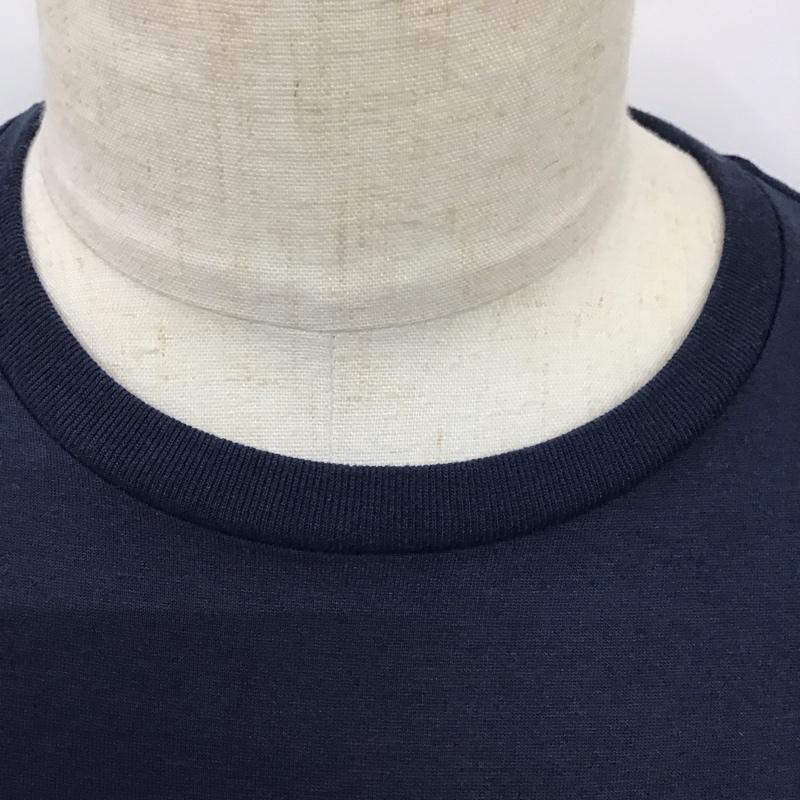 ザノースフェイス THE NORTH FACE Tシャツ 半袖 nt31781半袖カットソー プリントTシャツ L ロゴ、文字 紺 / ネイビー /  メンズ USED 古着 中古 10115399