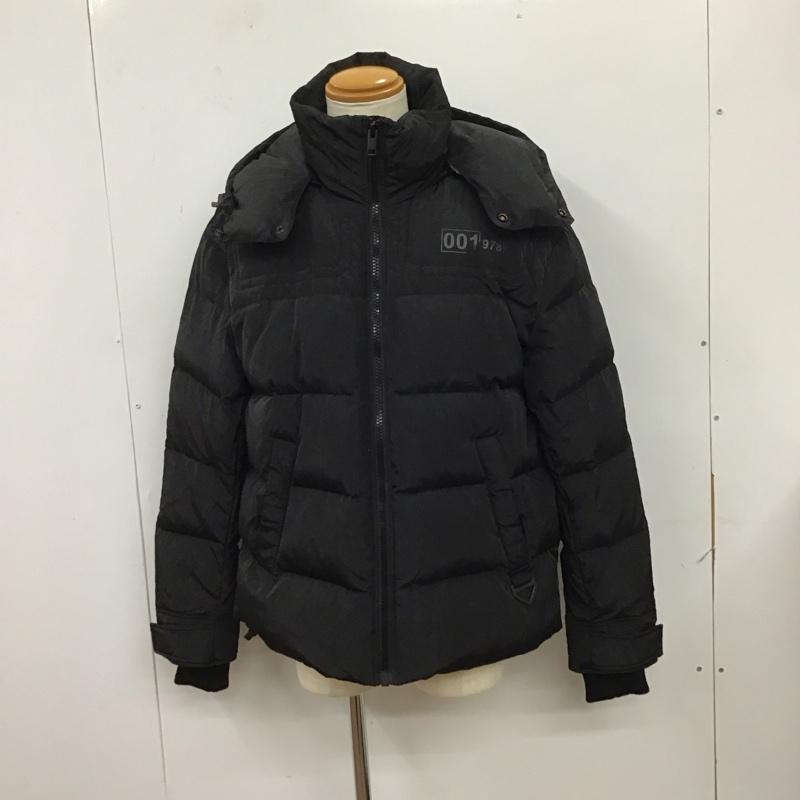 ディーゼル DIESEL ジャケット、上着 ジャンパー、ブルゾン ジップアップジャケット アウター ダウンジャケット L ロゴ、文字 黒 / ブラック /  メンズ USED 古着 中古 10115926