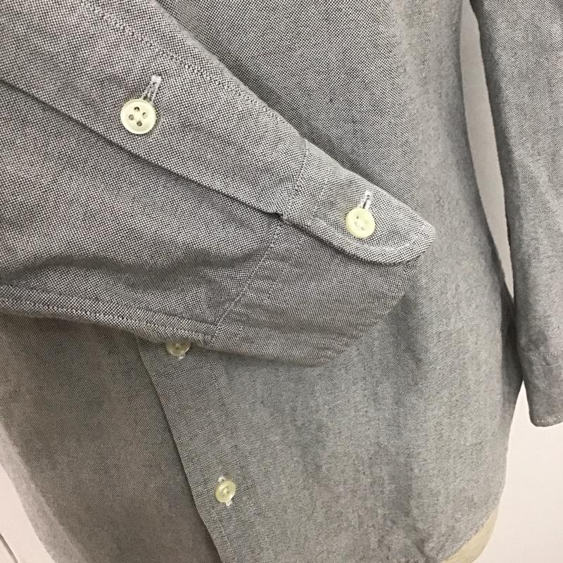 ラルフローレン RALPHLAUREN シャツ、ブラウス 長袖 長袖シャツ ボタンダウンシャツ カジュアルシャツ カラーシャツ M ロゴ、文字 灰 / グレー /  メンズ USED 古着 中古 10106606