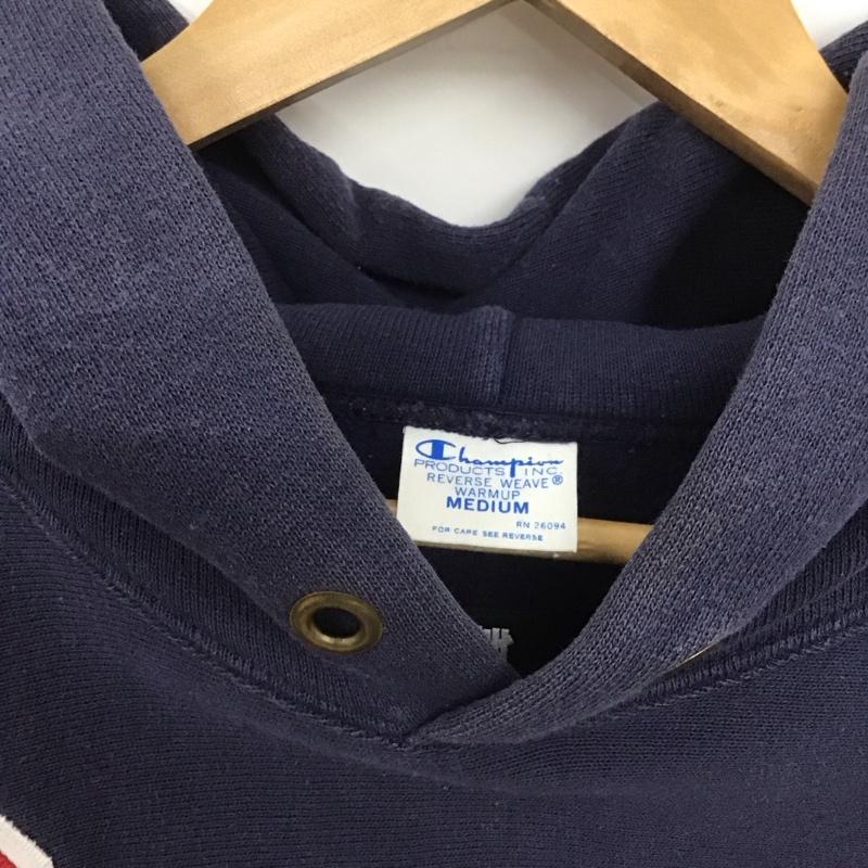 アンディフィーテッド UNDEFEATED パーカー 長袖 長袖パーカー プルオーバーパーカー スウェット チャンピオン M ロゴ、文字 紺 / ネイビー /  メンズ USED 古着 中古 10148144