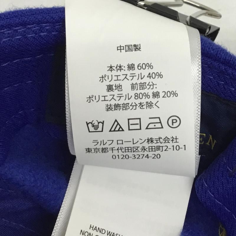 ポロラルフローレン POLO RALPH LAUREN 帽子 キャップ FREE ロゴ、文字 青 / ブルー /  メンズ USED 古着 中古 10124386