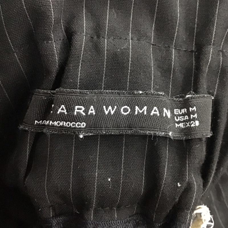 ザラウーマン ZARA WOMAN ボトムス ボトムス M ストライプ 黒 / ブラック /  レディース USED 古着 中古 10136637