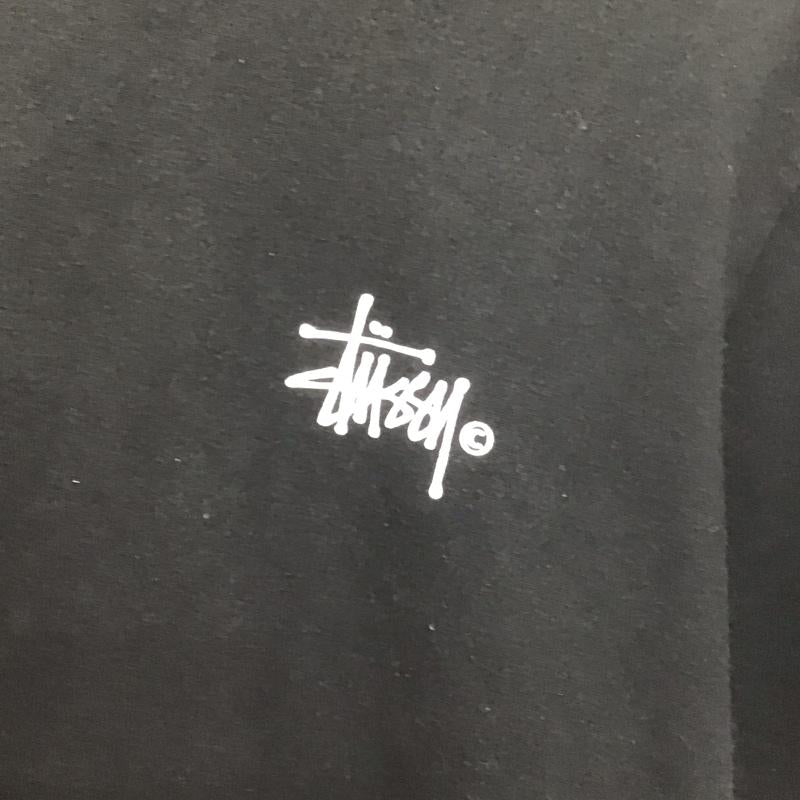 ステューシー STUSSY Tシャツ 半袖 半袖カットソー プリントTシャツ クルーネックカットソー S ロゴ、文字 黒 / ブラック /  メンズ USED 古着 中古 10148264