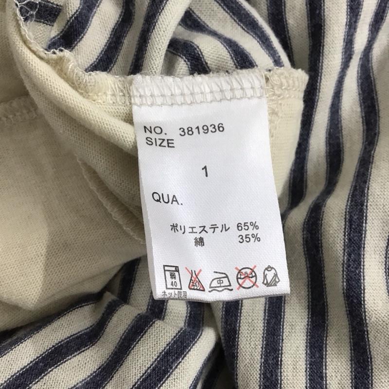 ゴースローキャラバン go slow caravan チュニック 七分袖 1 無地 X ロゴ、文字 X ボーダー柄 マルチカラー / マルチカラー /  レディース USED 古着 中古 10144263