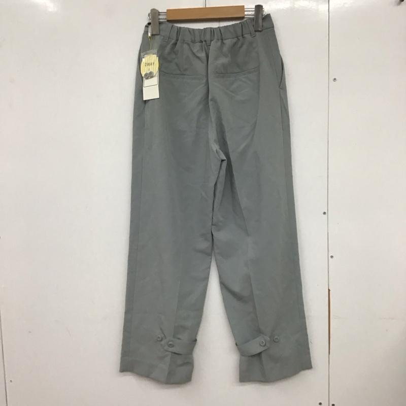 ロペピクニック ROPE  PICNIC パンツ スラックス GDS-11240 ドロストヘムパンツ 2WAY 38 無地 灰 / グレー /  レディース USED 古着 中古 10133431
