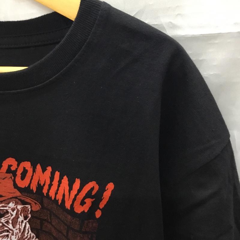 古着 USED Tシャツ 半袖 半袖カットソー プリントTシャツ クルーネックカットソー L プリント 黒 / ブラック /  メンズ USED 古着 中古 10108358