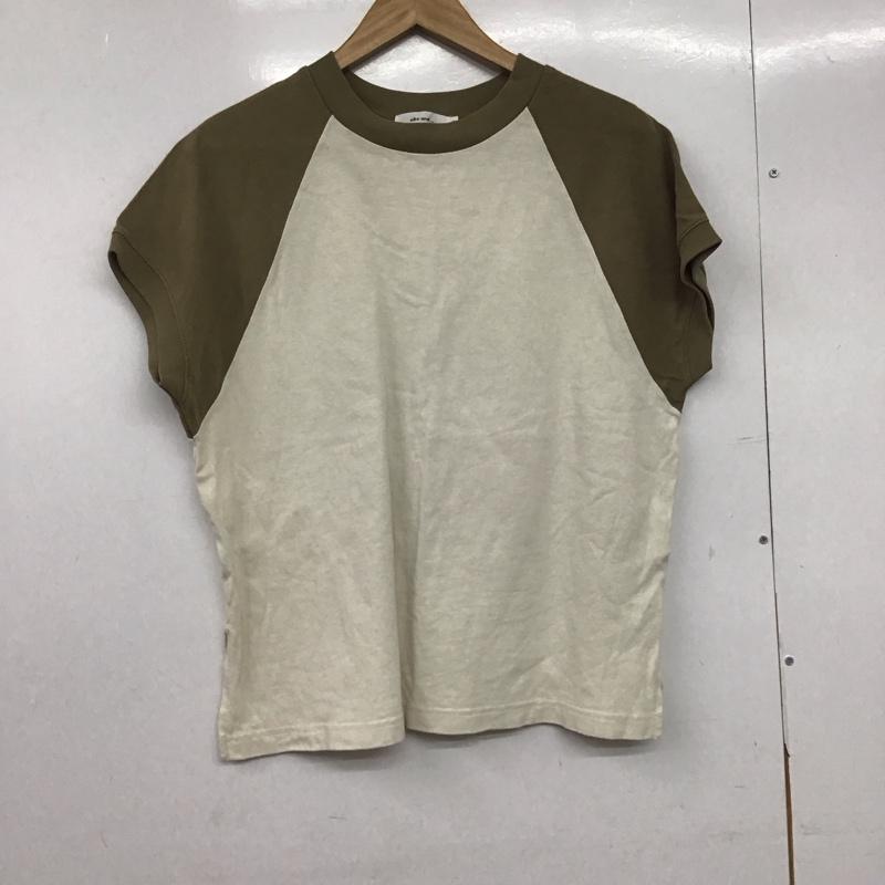 ニコアンド niko and... Tシャツ 半袖 S213TC45AD ラグランスリーブ 3 無地 ベージュ / ベージュ / X オフホワイト / オフホワイト /  レディース USED 古着 中古 10146375