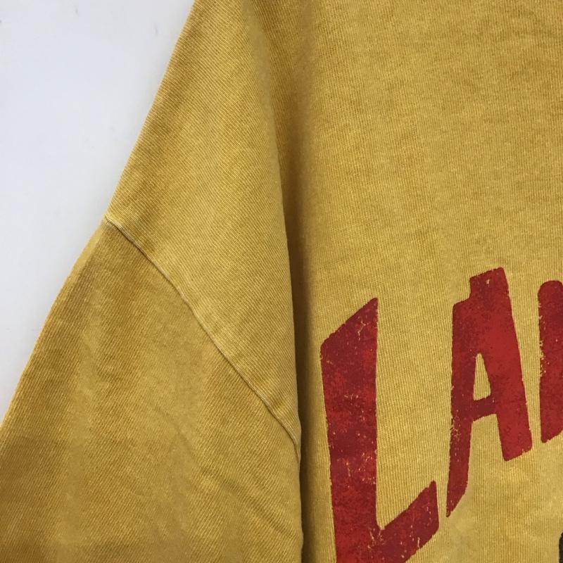グラニフ graniph Tシャツ 半袖 半袖カットソー プリントTシャツ クルーネックカットソー XL プリント 黄 / イエロー /  メンズ USED 古着 中古 10149121