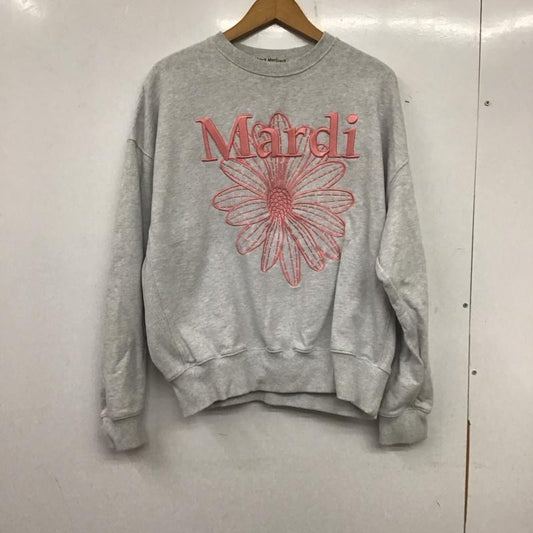 マルディメクルディ MARDI MERCREDI トレーナー 長袖 MFK13SPO001 スウェット 刺繍 ロゴ、文字 灰 / グレー /  レディース USED 古着 中古 10138950