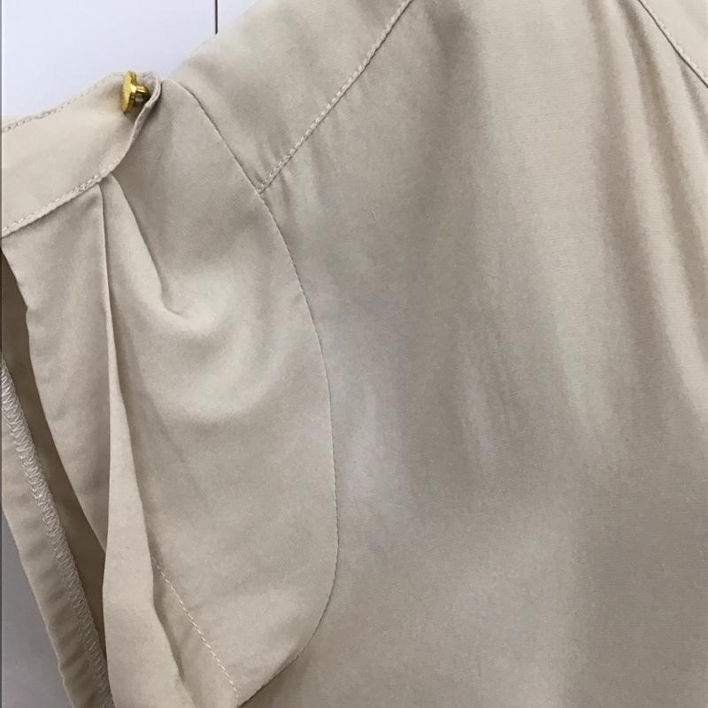 グローブ grove ワンピース ひざ丈スカート 半袖ワンピース フレアスカート ひざ丈 M 無地 ベージュ / ベージュ /  レディース USED 古着 中古 10116331