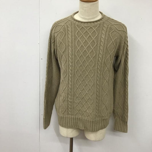 エルエルビーン L.L.Bean ニット、セーター 長袖 長袖ニットカットソー ニット セーター クルーネックニット M  ベージュ / ベージュ /  メンズ USED 古着 中古 10113613