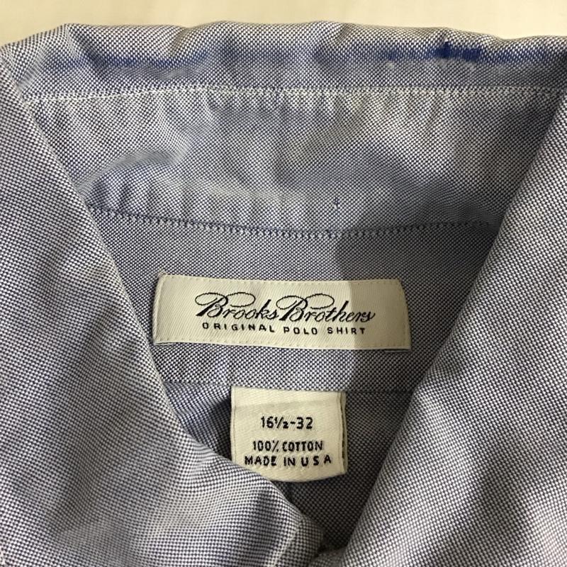 ブルックスブラザーズ BROOKS BROTHERS シャツ、ブラウス 長袖 長袖シャツ カラーシャツ ポケットシャツ 長袖カットソー 無地 水色 / ライトブルー /  メンズ USED 古着 中古 10118290
