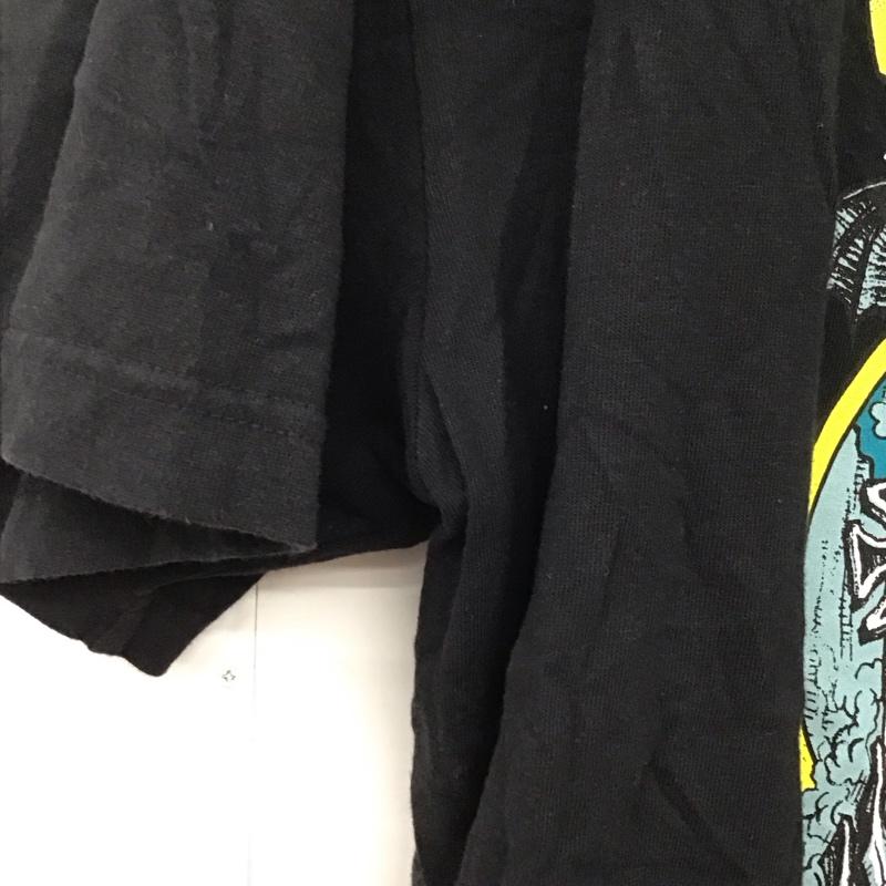 エロスティカ EROSTiKA Tシャツ 半袖 半袖カットソー プリントTシャツ クルーネックカットソー XL プリント 黒 / ブラック /  メンズ USED 古着 中古 10130103