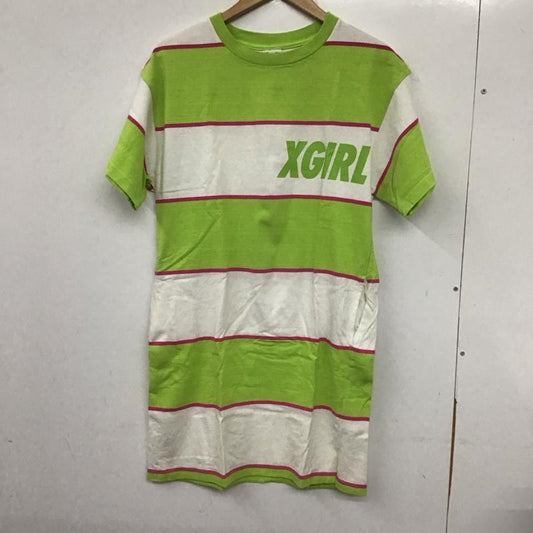 エックスガール X-girl ワンピース ミニスカート 2 ボーダー柄 マルチカラー / マルチカラー /  レディース USED 古着 中古 10140417