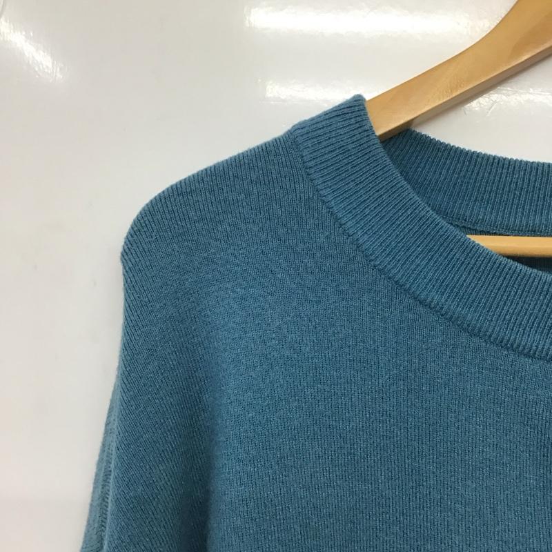 ローリーズファーム LOWRYS FARM カーディガン 長袖 長袖カーディガン ニットカーディガン 前開き FREE 無地 青 / ブルー /  レディース USED 古着 中古 10146691