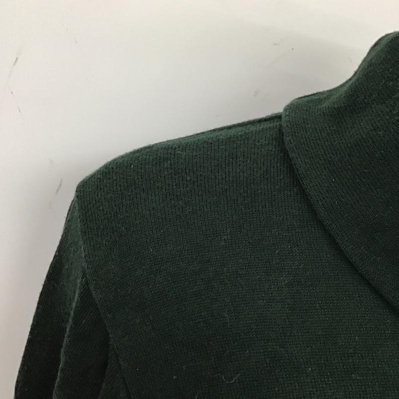 トミーヒルフィガー TOMMY HILFIGER ニット、セーター 長袖 長袖ニットカットソー ニット セーター クルーネックニット L ロゴ、文字 緑 / グリーン /  メンズ USED 古着 中古 10114200