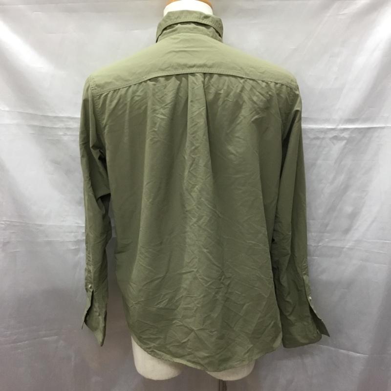 コロンビア Columbia シャツ、ブラウス 長袖 M 無地 カーキ / カーキ /  メンズ USED 古着 中古 10113467