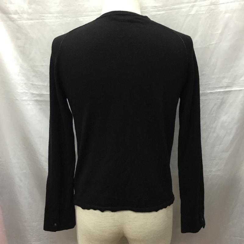バーバリーブラックレーベル BURBERRY BLACK LABEL ニット、セーター 長袖 2 無地 黒 / ブラック /  メンズ USED 古着 中古 10121814