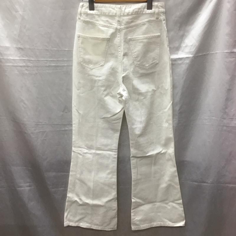 ムルーア MURUA ボトムス ボトムス 012110700901-02 フレアパンツ タグ付き 1 無地 白 / ホワイト /  レディース USED 古着 中古 10115458