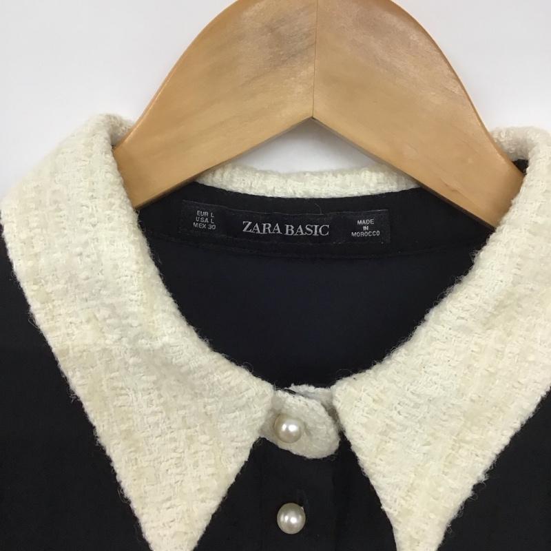 ザラベーシック ZARA BASIC ワンピース ロングスカート L 無地 黒 / ブラック /  レディース USED 古着 中古 10129636