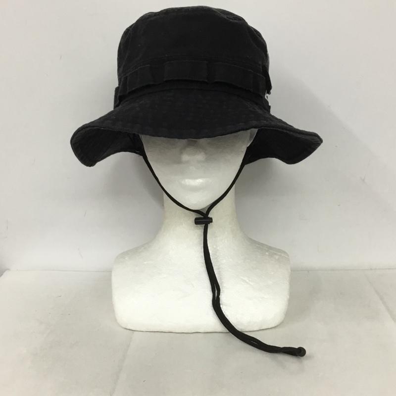 ニューエラ NEW ERA 帽子 ハット アドベンチャーハット ロゴ、文字 黒 / ブラック /  メンズ USED 古着 中古 10138041