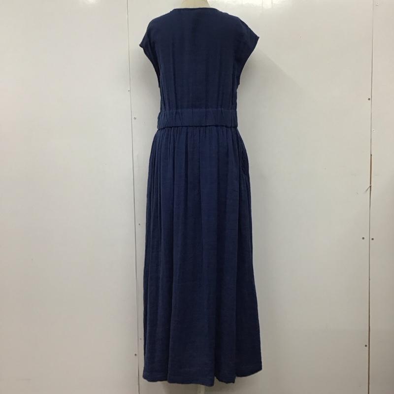 マウジー MOUSSY ワンピース ロングスカート 010CAS30-5950 Wガーゼ フレンチスリーブ FREE 無地 青 / ブルー /  レディース USED 古着 中古 10116479