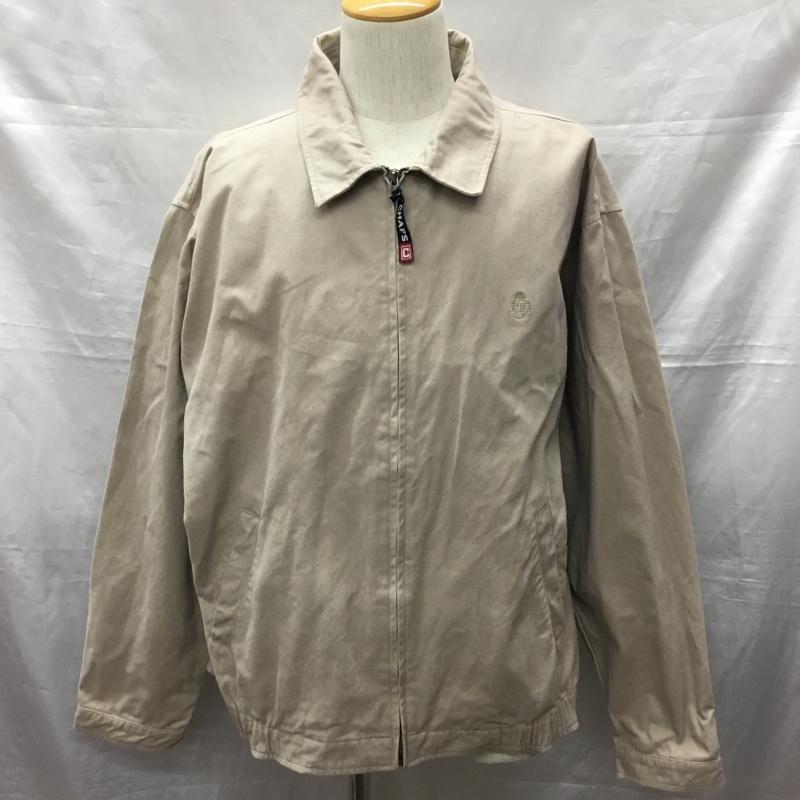 チャップス CHAPS ジャケット、上着 ジャケット、ブレザー ジップアップジャケット ジャンパー ジャケット カジュアルジャケット アウター XL ロゴ、文字 ベージュ / ベージュ /  メンズ USED 古着 中古 10122323