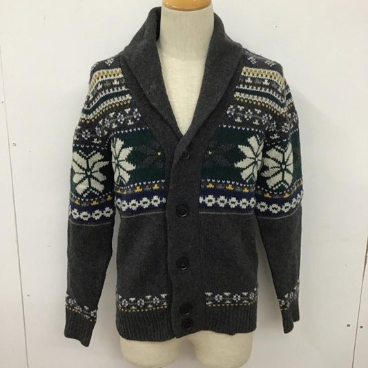 トミーヒルフィガー TOMMY HILFIGER カーディガン 長袖 長袖ニットカーディガン セーター 前開きボタンニットカーディガン S 総柄 マルチカラー / マルチカラー /  メンズ USED 古着 中古 10111262