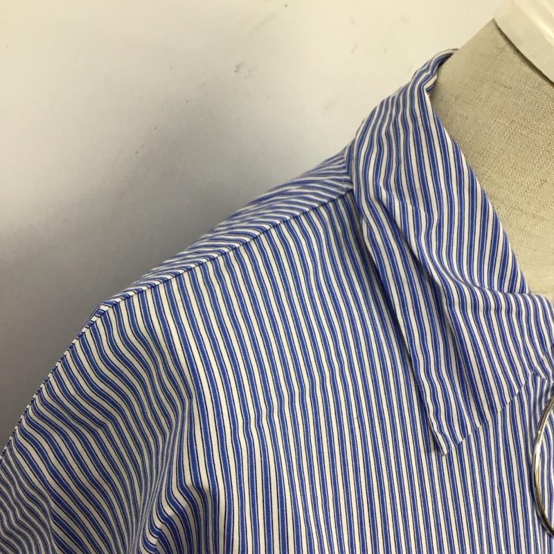 ザラ ZARA ワンピース ロングスカート 2518 844 044 ハーフジップ M チェック 青 / ブルー / X 白 / ホワイト /  レディース USED 古着 中古 10122047