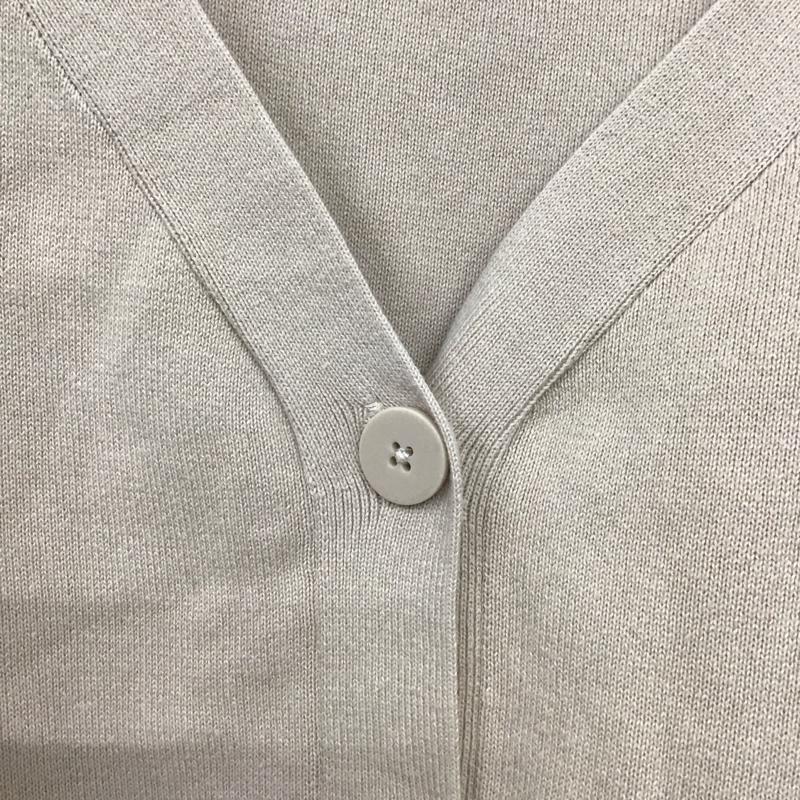 アズールバイマウジー AZUL BY MOUSSY カーディガン 長袖 250EAB70-174H 2WAY SWEATTER BUTTON SHORT PO M 無地 ベージュ / ベージュ /  レディース USED 古着 中古 10142900