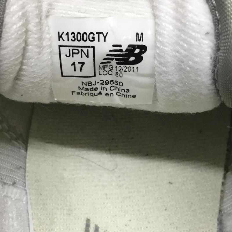 ニューバランス New Balance シューズ シューズ スニーカー K1300 GTY キッズ 17cm 箱有 17.0cm ロゴ、文字 灰 / グレー / X 青 / ブルー / X アイボリー / アイボリー /  ボーイズ USED 古着 中古 10110056