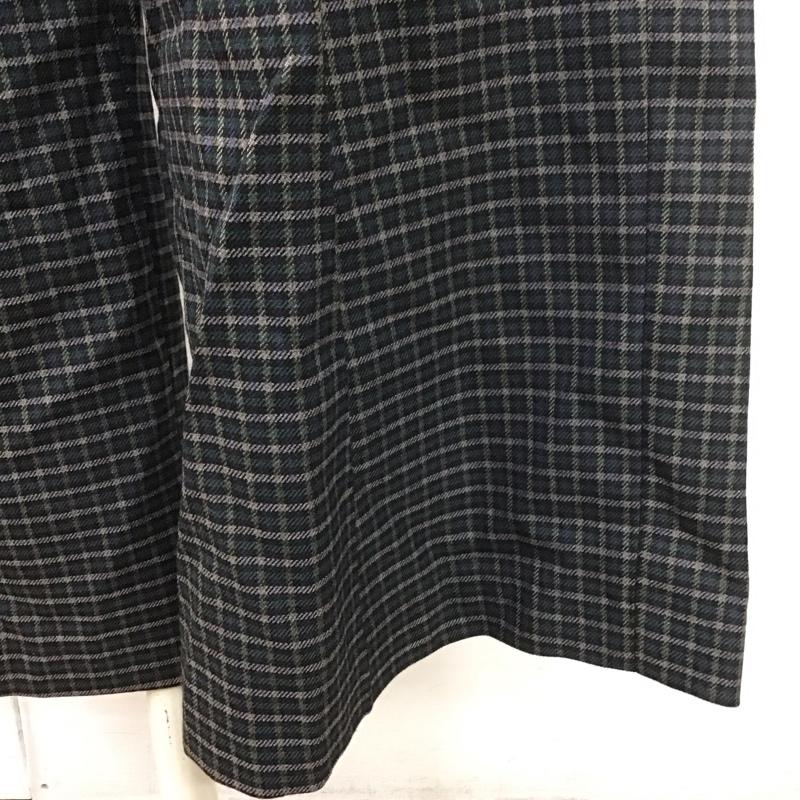 ザラ ZARA ボトムス ボトムス 8119 040 401 ワイドパンツ M チェック 黒 / ブラック / X 灰 / グレー / X 青 / ブルー / X 緑 / グリーン /  レディース USED 古着 中古 10113773