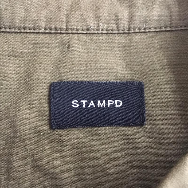 スタンプド STAMPD シャツ、ブラウス 長袖 L 無地 茶 / ブラウン /  メンズ USED 古着 中古 10108061