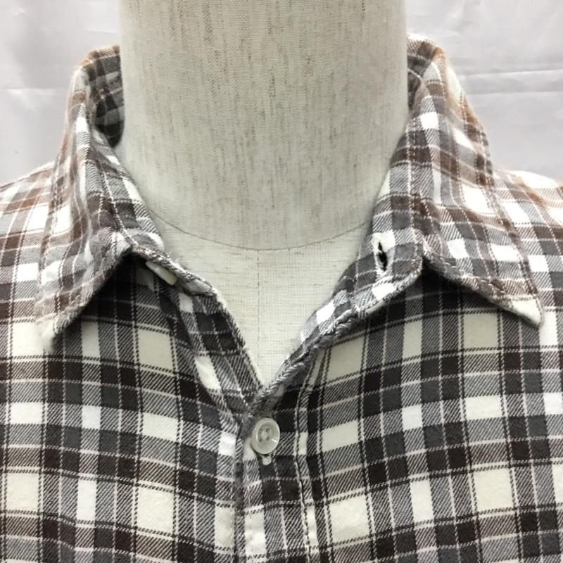 ロンハーマン Ron Herman シャツ、ブラウス 長袖 長袖シャツ カラーシャツ ポケットシャツ 長袖カットソー チェックシャツ S チェック 茶 / ブラウン /  メンズ USED 古着 中古 10117547