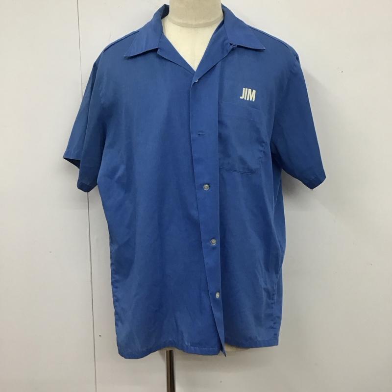 ヒルトン HILTON シャツ、ブラウス 半袖 半袖シャツ カラーシャツ 半袖カットソー プリントシャツ 70s XL プリント 青 / ブルー /  メンズ USED 古着 中古 10116663