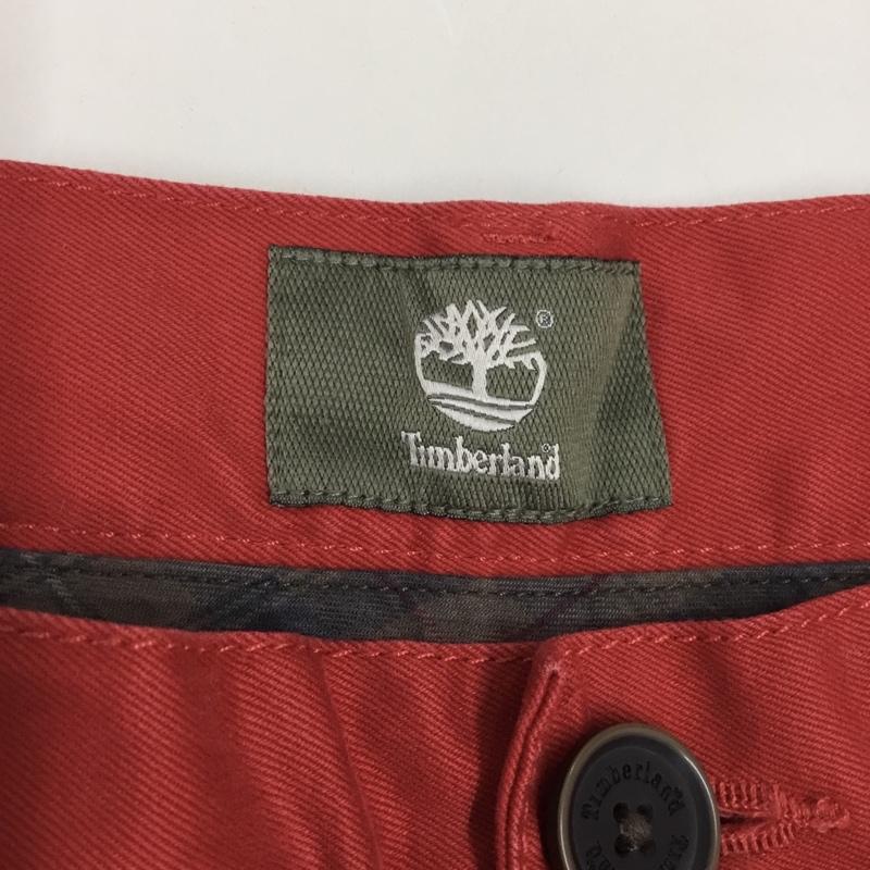 ティンバーランド Timberland パンツ チノパン 3532J ジッパーフライ チノパンツ 32 32 ワンポイント 赤 / レッド /  メンズ USED 古着 中古 10111582