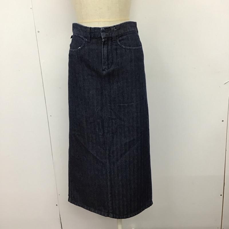 ラルフローレン RALPHLAUREN スカート ひざ丈スカート SK-WJ-IW-2050 バックスリット タイトスカート 0 無地 紺 / ネイビー /  レディース USED 古着 中古 10115110