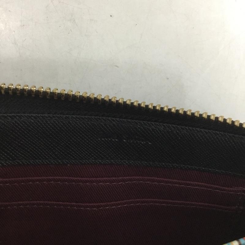 ポールスミス Paul Smith 財布 長財布 ラウンドファスナー ロゴ、文字 黒 / ブラック /  メンズ USED 古着 中古 10137151