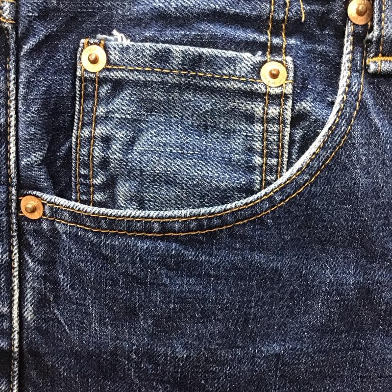 リーバイストラウスアンドコー Levi Strauss & co. パンツ デニム、ジーンズ デニムパンツ ストレートパンツ ワイドパンツ カジュアルパンツ 32インチ 無地 インディゴ / インディゴ /  メンズ USED 古着 中古 10113576