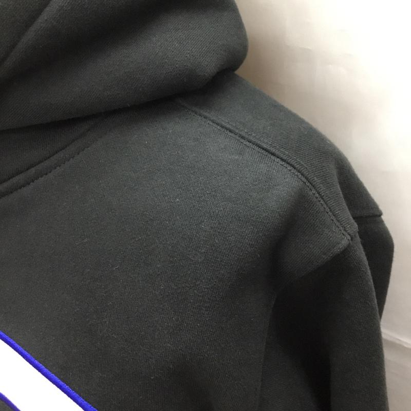 シュプリーム Supreme パーカー 長袖 Champion×Supreme 17SS satinlogohooded 長袖パーカー コラボ S ロゴ、文字 黒 / ブラック /  メンズ USED 古着 中古 10108249