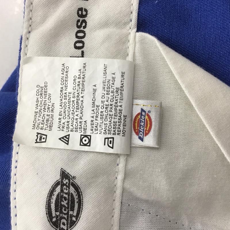 ディッキーズ Dickies パンツ ワークパンツ、ペインターパンツ ワークパンツ ワイドパンツ カジュアルパンツ 40 ロゴ、文字 青 / ブルー /  メンズ USED 古着 中古 10148323