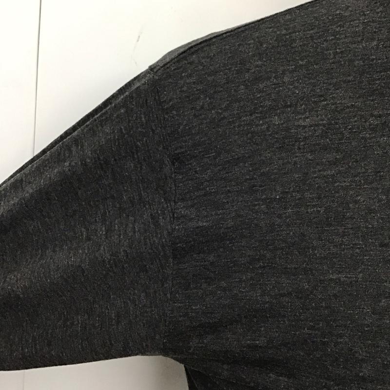 ザノースフェイス THE NORTH FACE Tシャツ 長袖 NT32088 ラッシュドライ メリノ クルー バックプリント L ロゴ、文字 黒 / ブラック /  メンズ USED 古着 中古 10119683