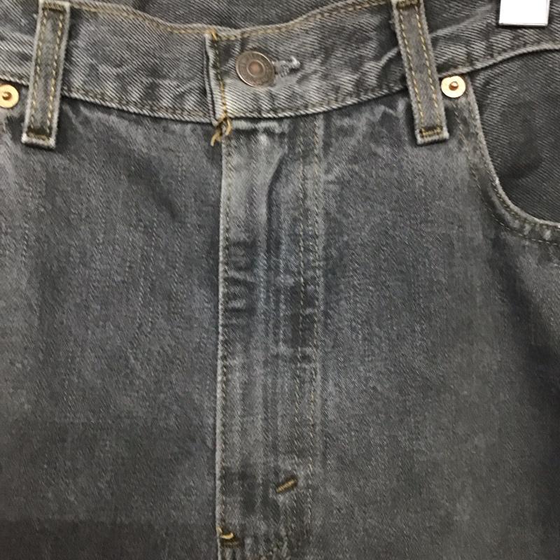 リーバイストラウスアンドコー Levi Strauss & co. パンツ デニム、ジーンズ デニムパンツ ワイドパンツ カジュアルパンツ 35インチ ダメージ加工 黒 / ブラック /  メンズ USED 古着 中古 10137241